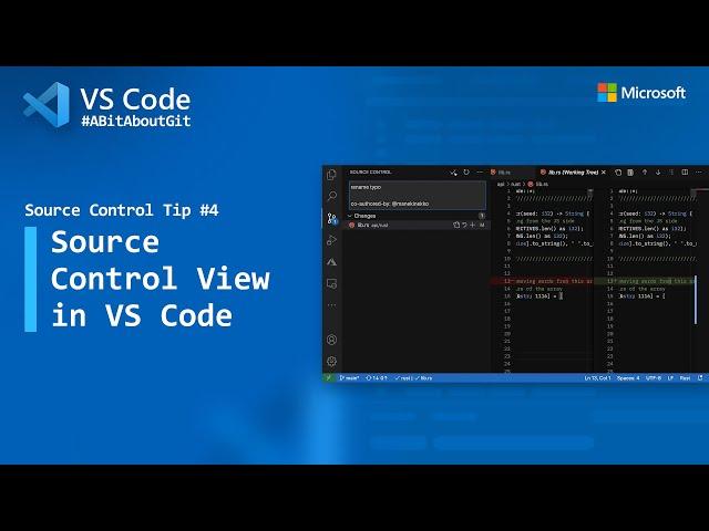 Source Control Tip 4: Source Control View in VS Code