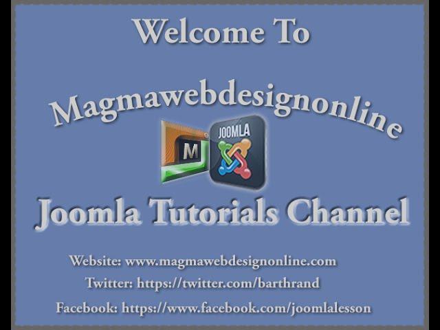 Joomla Channel Intro