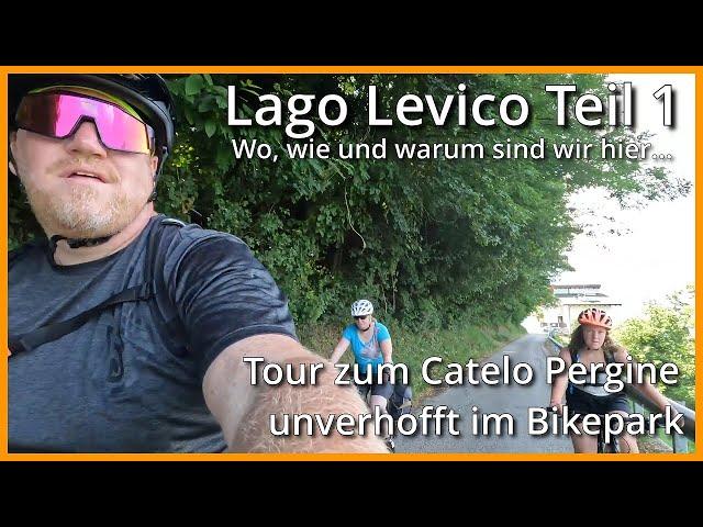 Lago Levico Teil 1: Fahrradtour zum Castel Pergine von Levico Terme (Fail im Bikepark 4K )