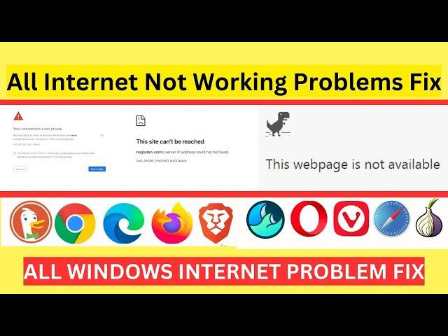 This Webpage is not available Problem Solution | Internet Not Working Window Problem Solution