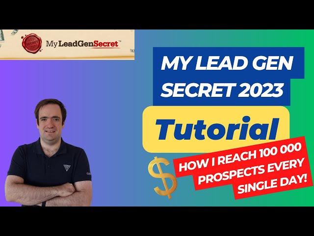 My Lead Gen Secret Tutorial: How I e-mail 100 000 prospects every single day #affiliatemarketing