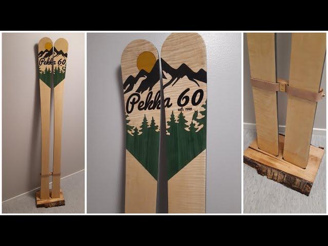 Making of skis without ski press