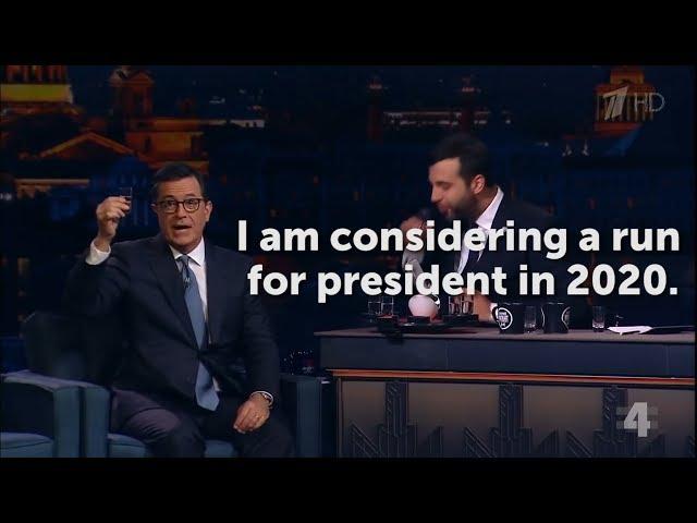 Stephen Colbert Announces 2020 Presidential Run on Russian Talk Show with Ivan Urgant