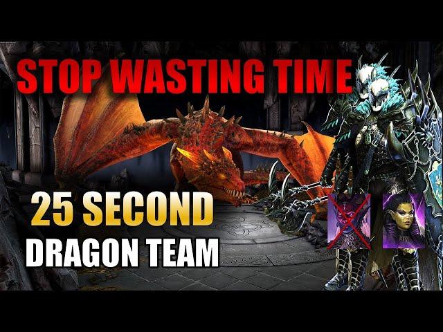 SPEED FARM DRAGON HARD 1 - 10 IN 25 SECONDS! NO GHOSTBORN NEEDED! STALTUS TEAM! RAID SHADOW LEGENDS