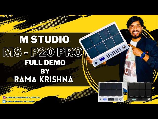 M Studio MS-P20 Pro Octapad | Full Demo & Best Indian Tones Review By - Rama Krishna Baitharu