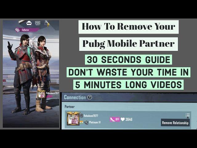 {English Subtitles} How To Remove Your Partner In Pubg Mobile || Remove Partner In Pubg