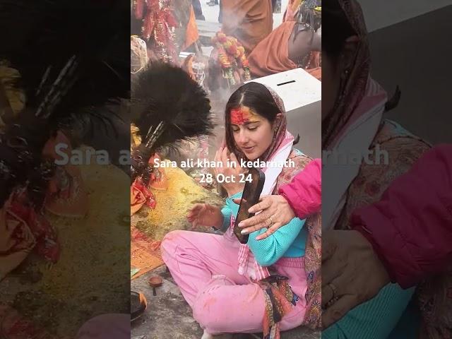 Sara Ali Khan in kedarnath today 28 Oct 24