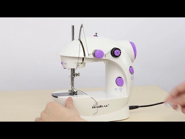 How to operate mini sewing machine - HAITRAL sewing machine