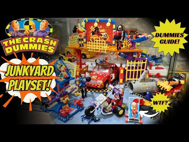 The Incredible Crash Dummies Junkyard Playset Review & Dummies Guide to the Tyco Toy Line!