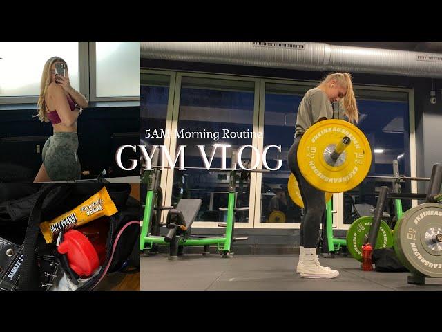 GYM VLOG | Leg day edition | 5AM Morning Routine