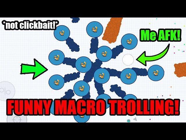 TROLLING MACRO HACKERS *FAKE AFK MACRO*!! Agar.io Mobile - TROLL REVENGE - VIDEO SKIN HACK - AGARIO