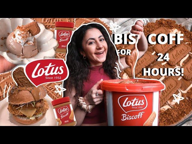 EATING BISCOFF FOR 24 HOURS || all things biscoff! *VEGAN*