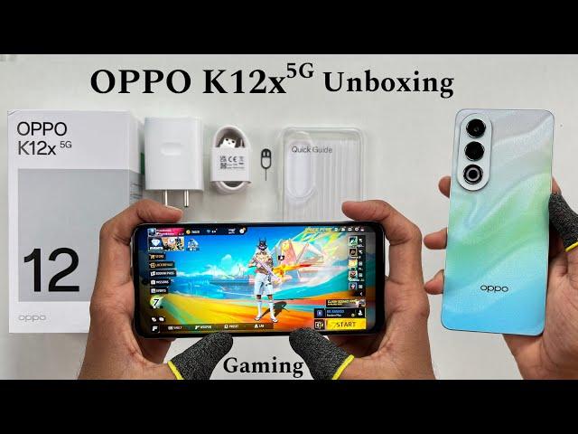 OPPO K12x 5G unboxing and gaming test, 45W SUPERVOOC Charger