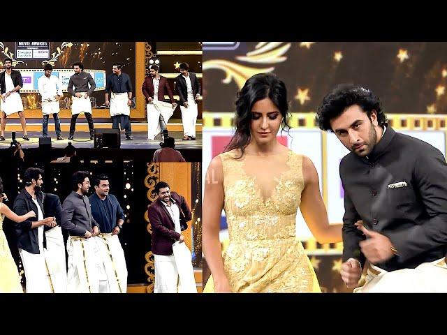 South Actress enjoying the non-stop fun on stage by Ranbir Kapoor, Katrina Kaif & other South Actors