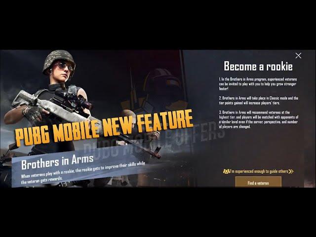 PUBG MOBILE New Feature Brothers in Arms on March 3