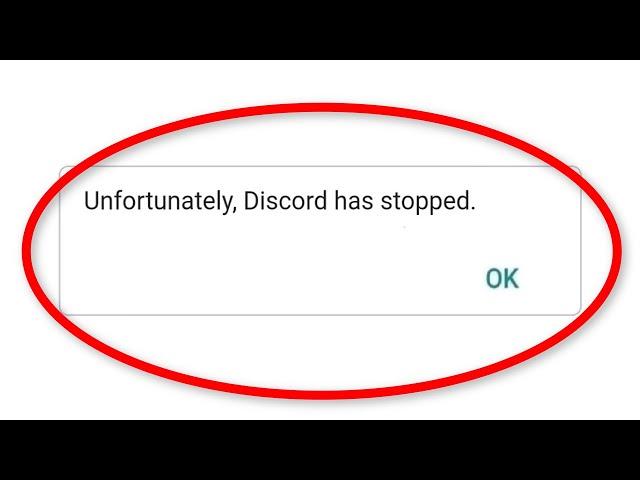 Fix Unfortunately Discord Has Stopped Error Android || Fix Discord Not Open Problem Android