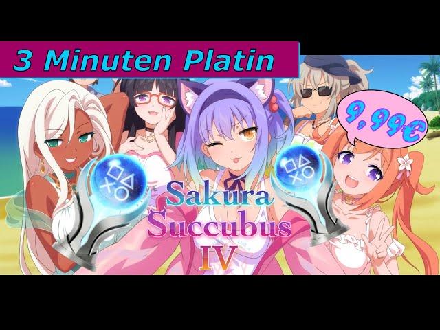 Sakura Succubus 4 | PS4 & PS5 Crossbuy | Easy 3 Minuten Platin  | Trophy & Achievement Guide