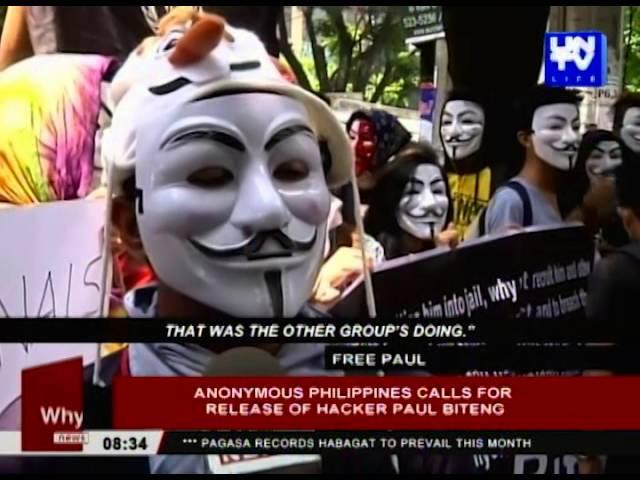 Anonymous Philippines calls for release of hacker Paul Biteng