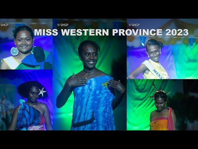 Miss Western Province of Solomon Islands Official Program 2023.