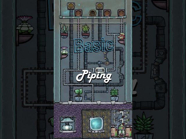 Basic Piping Tutorial Oxygen not included #shorts