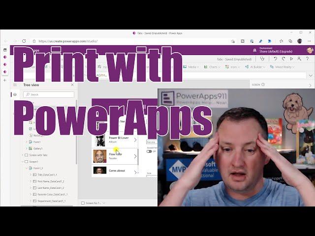 Power Apps Print function and adding it to your forms and Apps