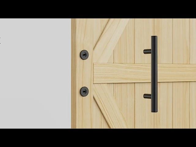 How to install sliding door barn handle