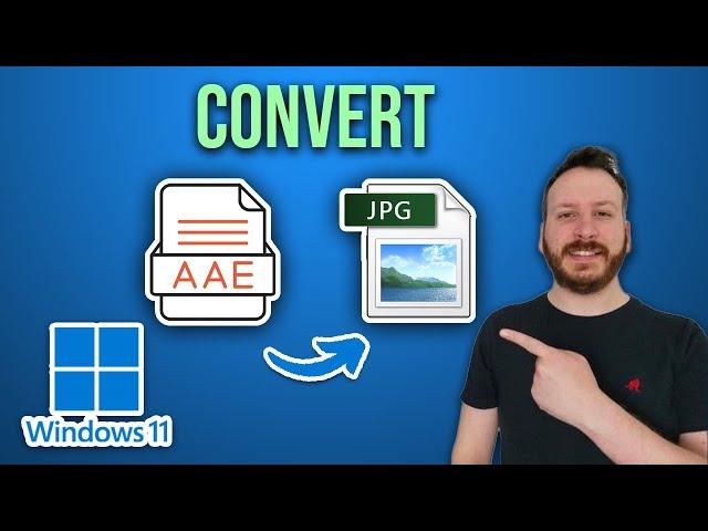 How To Convert AAE To JPG In Windows 11