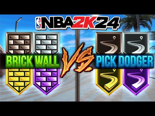 NBA 2K24 Best Defensive Badges + Pick and Roll Tips : Brick Wall VS. Pick Dodger