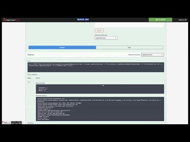 Opencart Shopping cart REST API demo