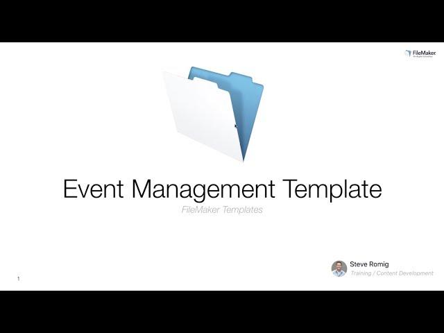 Introducing the Event Management Template