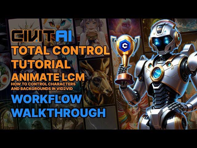 Have TOTAL CONTROL with this AI Animation Workflow in AnimateLCM! // Civitai Vid2Vid Tutorial Stream