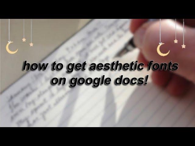 HOW TO GET AESTHETIC FONTS ON GOOGLE DOCS!
