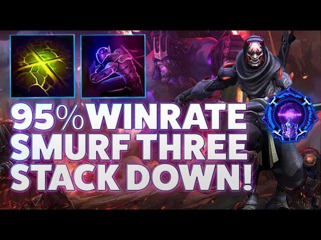 Genji XStrike - 95%WINRATE SMURF 3 STACK DOWN! - Grandmaster Storm League