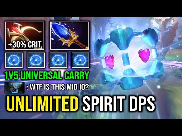 If You See IO Mid He's Not a Support Unlimited Spirit DPS Solo Mid Against Viper 7.34e Dota 2