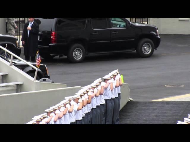 POTUS enters West Point Graduation 2014