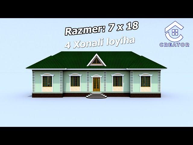  2 Сотих ерга Кам харажатли 4 Хонали уй лойихаси | 198-Вариант @CreatorUz