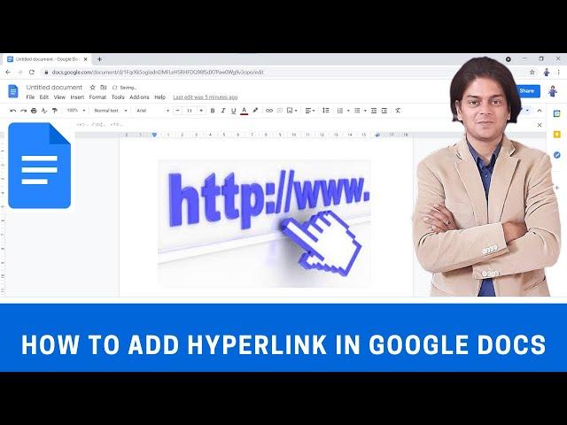 How to add link in google docs ?