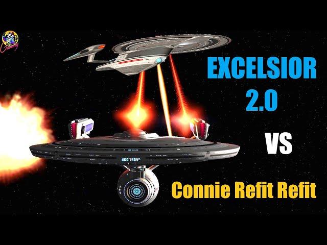 Viewer Request - Excelsior 2.0 VS Connie Refit Refit - Both Ways - Star Trek Starship Battles