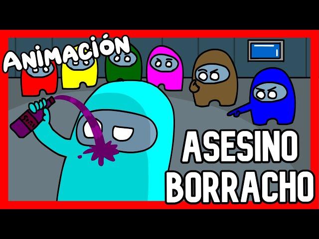 IBAI Y AURON PILLAN AL ASESINO BORRACHO  - ANIMACION AMONG US