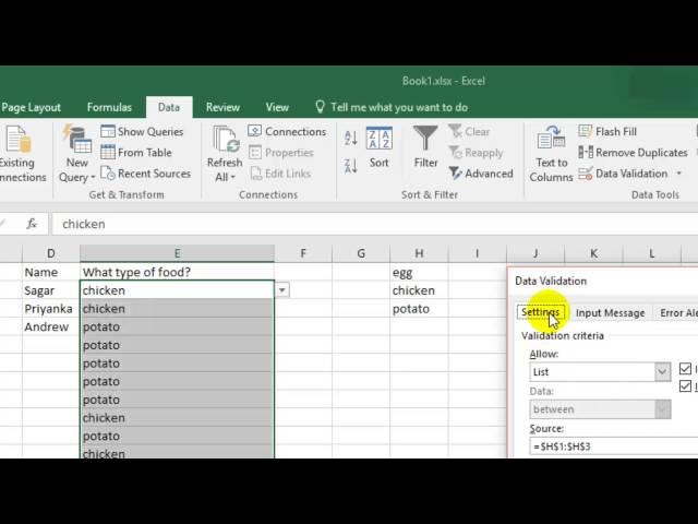 How to edit drop down list in Microsoft excel