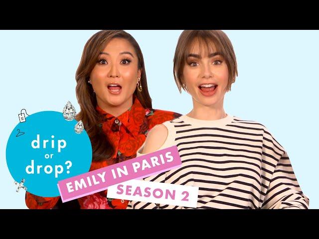 'Emily in Paris' Stars Lily Collins and Ashley Park React to Wild Fashion Trends | Cosmopolitan