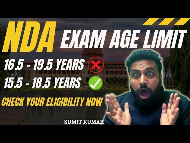 NDA Exam Age Limit का झोल Check Your Eligibility NDA 2 2022 Eligibility Criteria Learn With Sumit