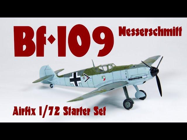 Airfix Messerschmitt Bf-109E starter set 1/72 scale review and build - HD 720p