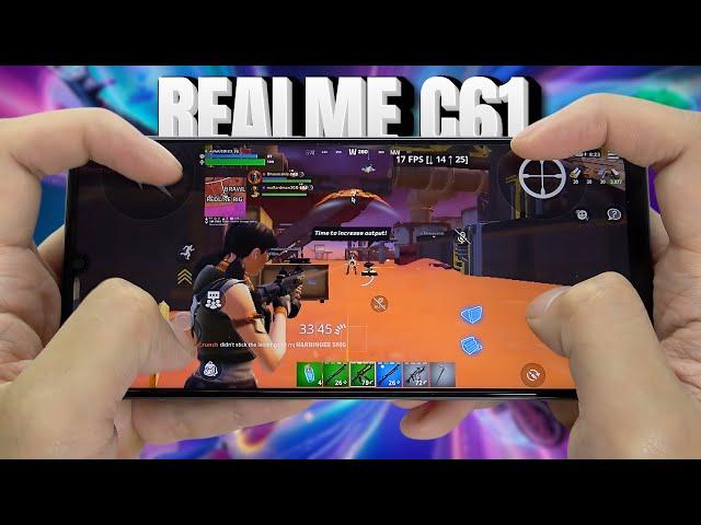 Realme C61 Fortnite Gameplay | Unisoc Tiger T612