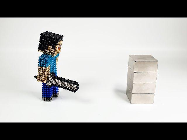 Minecraft Steve VS Monster Magnets