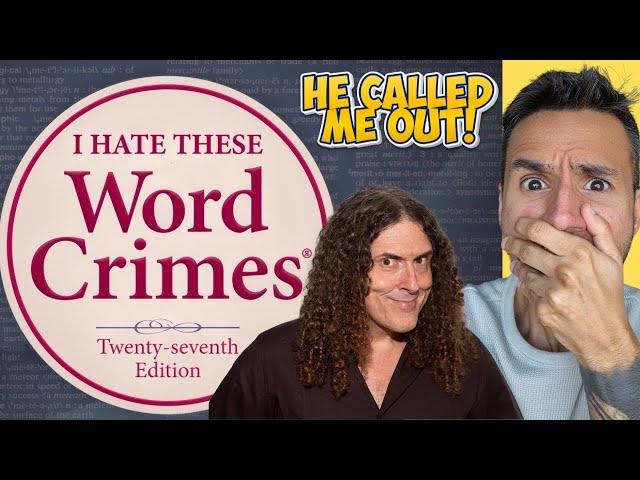 WRITER REACTS TO "Weird Al" Yankovic - Word Crimes  (REACTION) First Time Hearing It