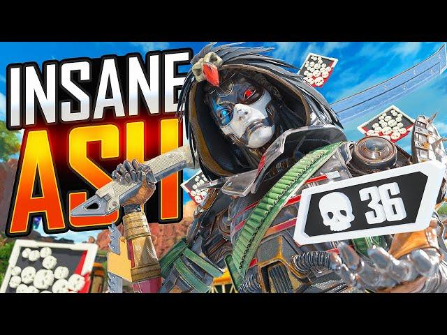 INSANE Ash 36 KILLS and 8,780 Damage Apex Legends Gameplay