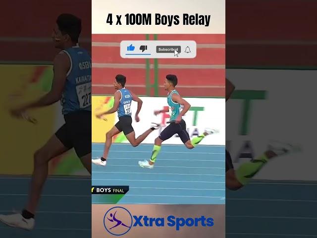 4 x 100M Relay Boys FINAL | Khelo India Youth Games