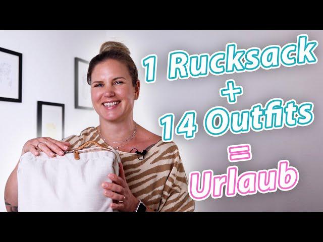 14 Outfits in einem Rucksack | So verreist du mit wenig Gepäck