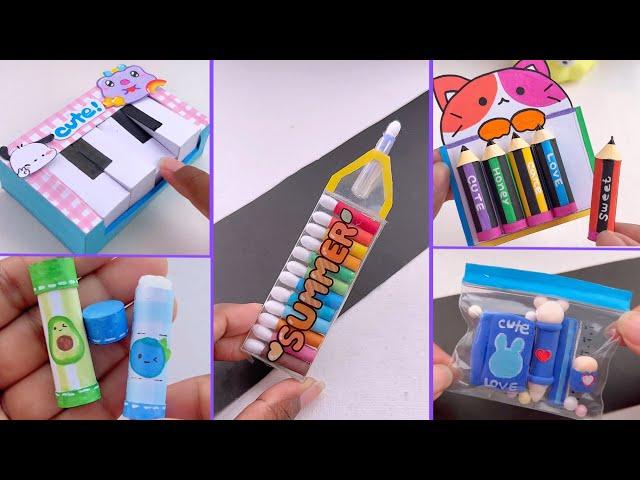 22 DIY Miniature Crafts Idea / Easy Craft Ideas / school hacks / mini craft / how to make / craft